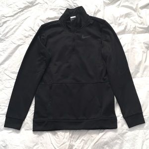 Nike Therma Fit Quarter zip black  training pullover men’s size small NWT